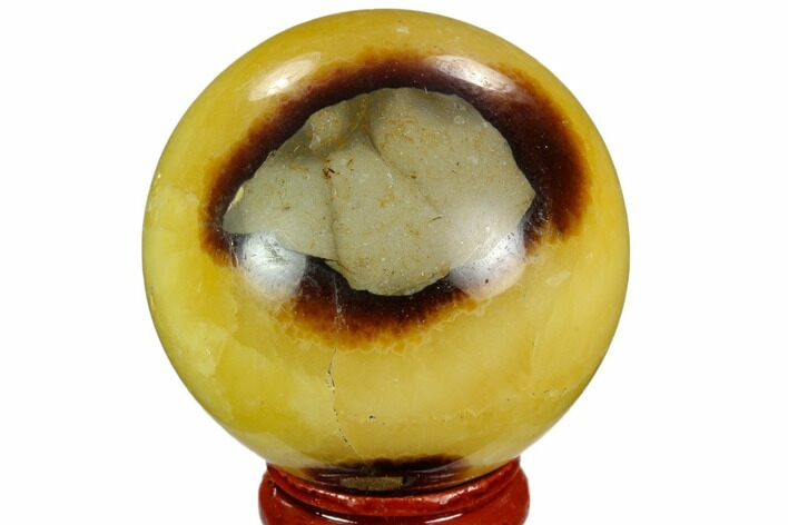 Polished Septarian Sphere - Madagascar #122901